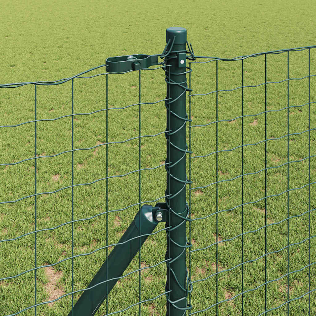 Hek met Paal Groen 1 x 25 m Staal en PVC