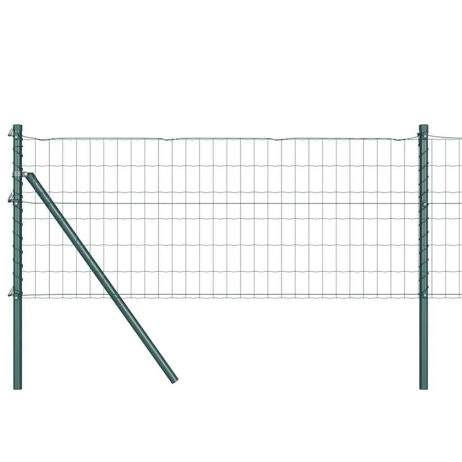 Hek met Paal Groen 0,6 x 25 m Staal en PVC