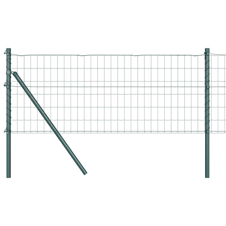 Hek met Paal Groen 0,8 x 25 m Staal en PVC