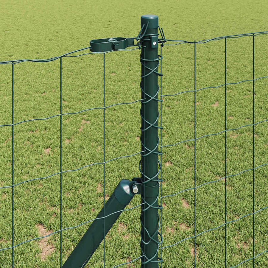 Hek met Paal Groen 1,2 x 25 m Staal en PVC