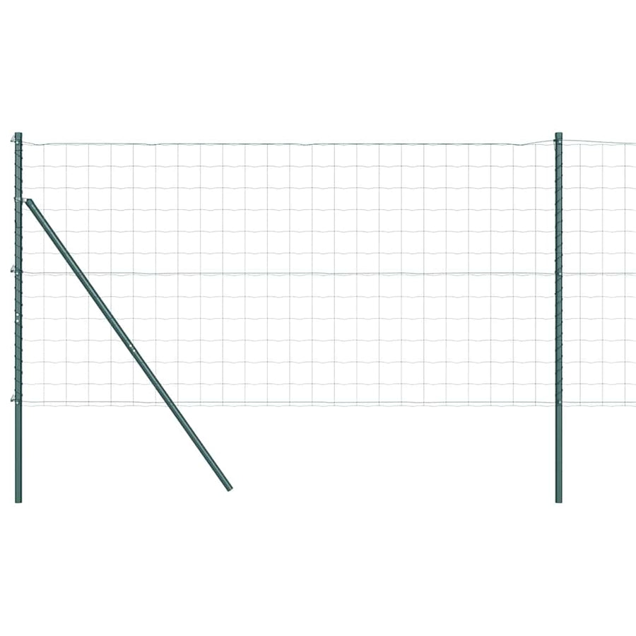 Hek met Paal Groen 1 x 25 m Staal