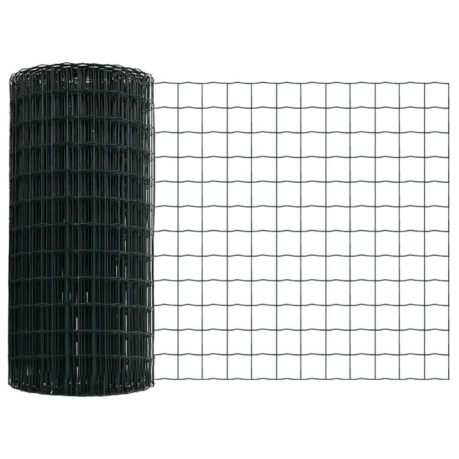 Hek met Paal Groen 0,6 x 50 m Staal en PVC