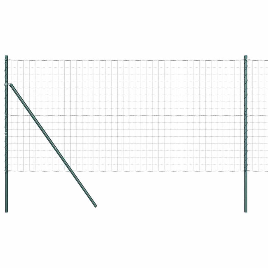 Hek met Paal Groen 1,2 x 10 m Staal