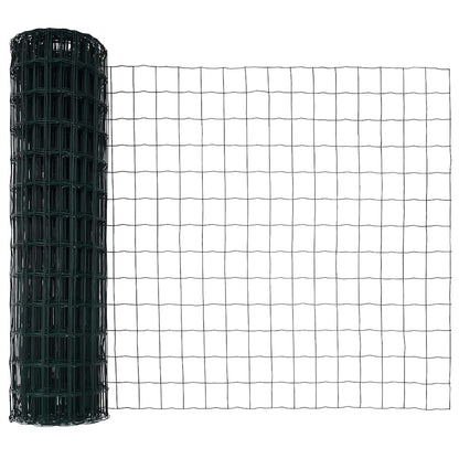 Hek met Paal Groen 1,4 x 10 m Staal en PVC