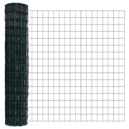 Hek met Paal Groen 1,5 x 10 m Staal