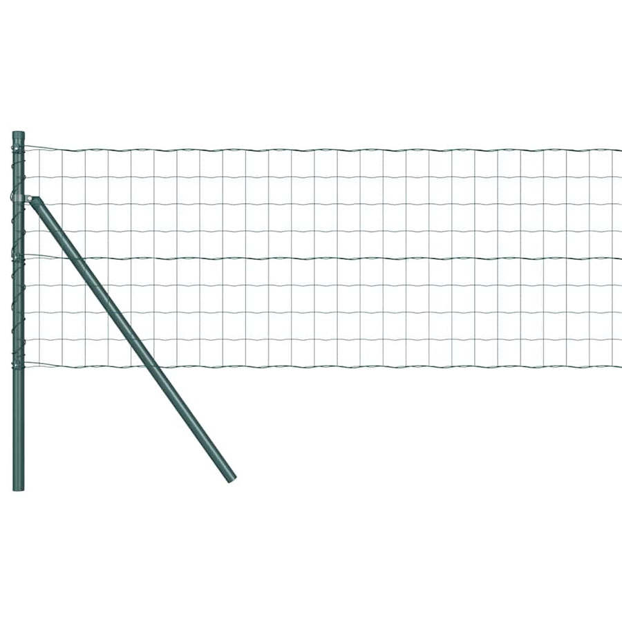 Hek met Paal Groen 0,4 x 25 m Staal en PVC