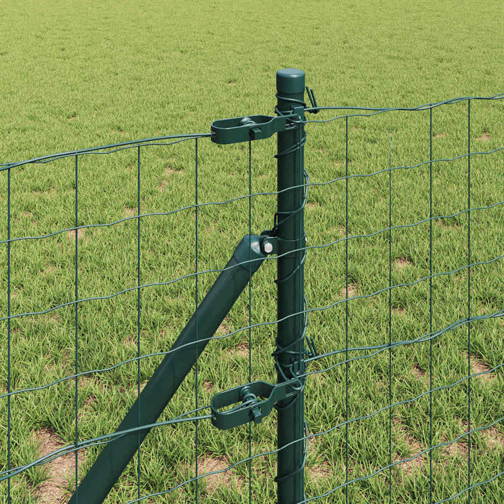 Hek met Paal Groen 0,8 x 25 m Staal