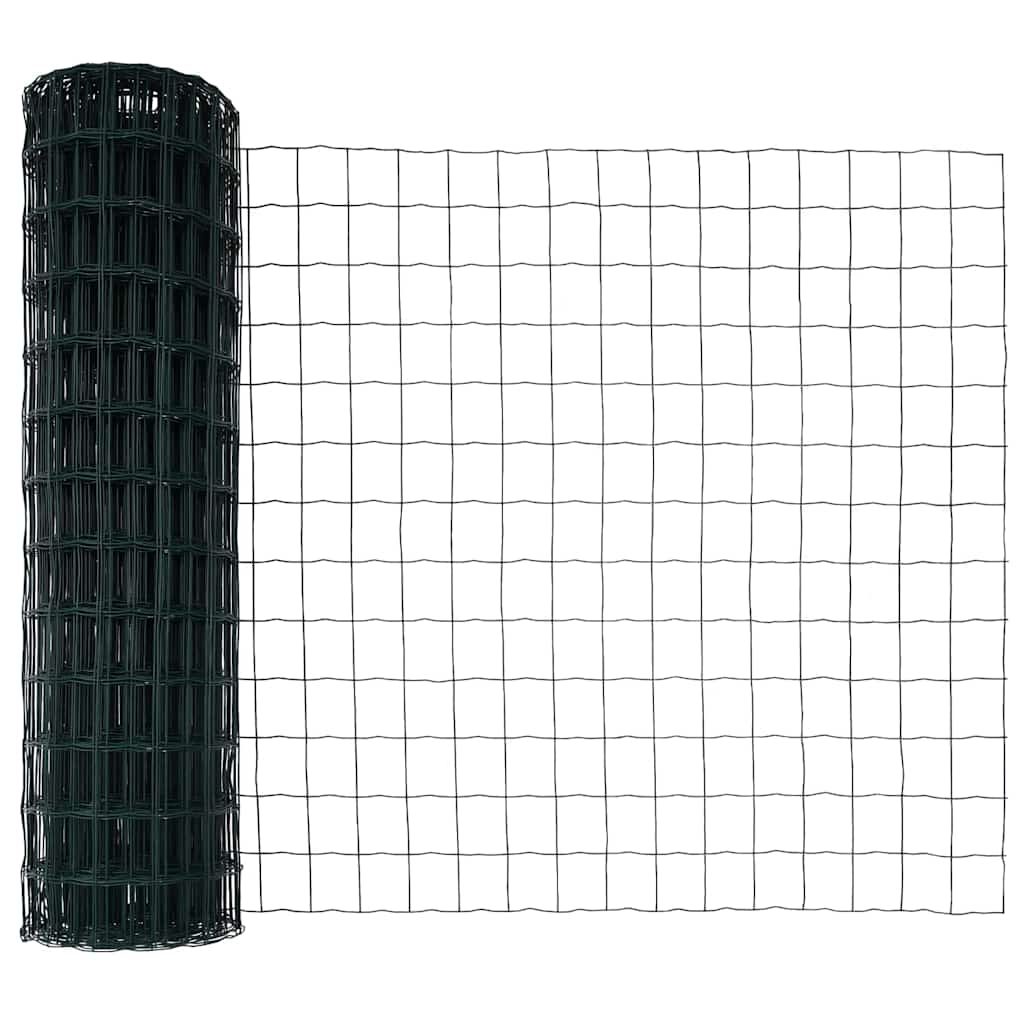 Hek met Paal Groen 1,2 x 25 m Staal