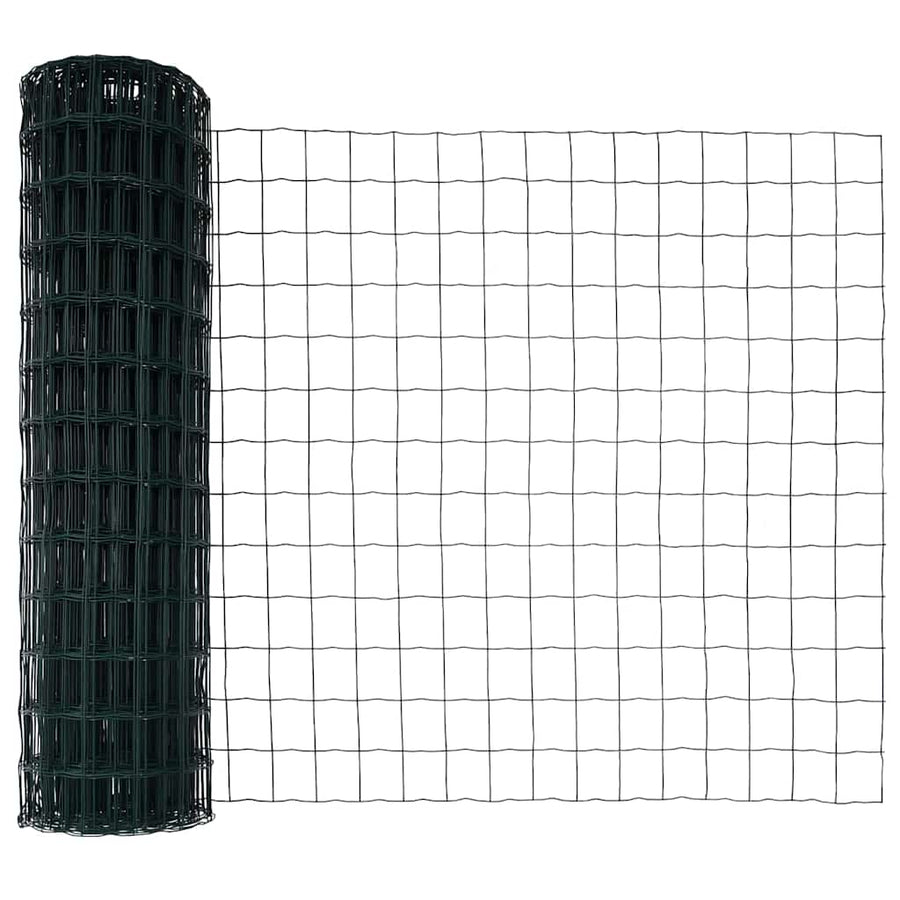 Hek met Paal Groen 1,2 x 25 m Staal