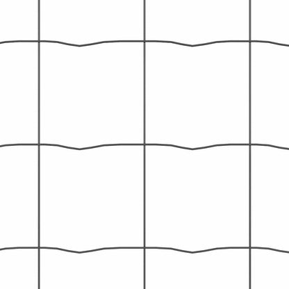 Hek met Paal Grijs 1,2 x 25 m Staal