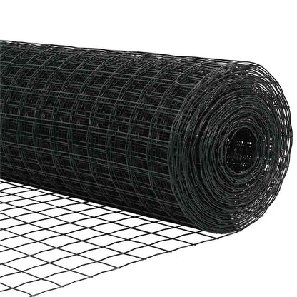 Hek met Paal Grijs 0,6 x 50 m Staal en PVC
