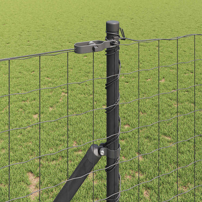 Hek met Paal Grijs 1 x 10 m Staal