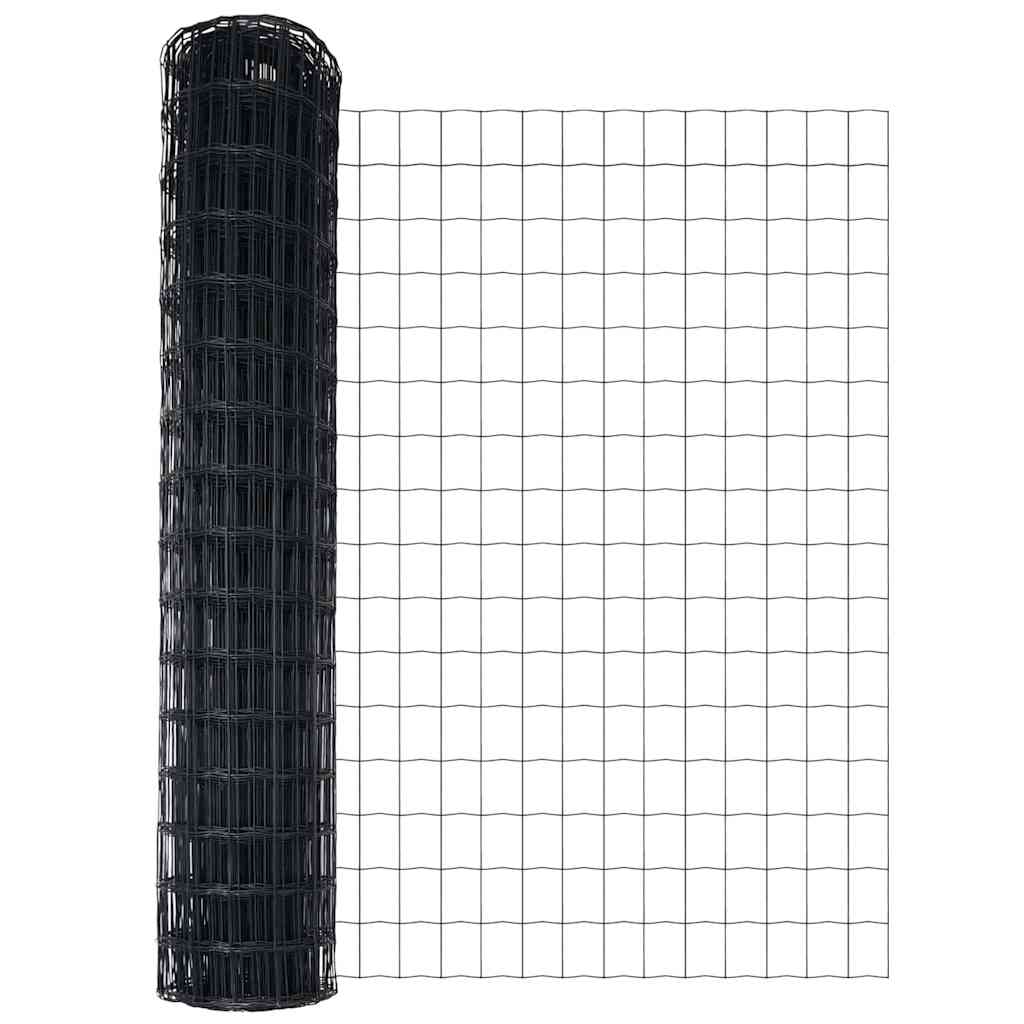 Hek met Paal Grijs 1 x 10 m Staal