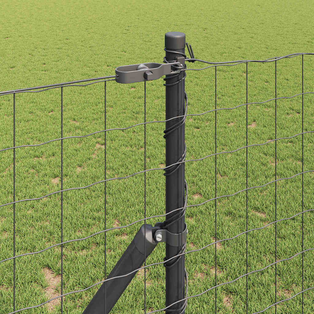 Hek met Paal Grijs 1,2 x 10 m Staal