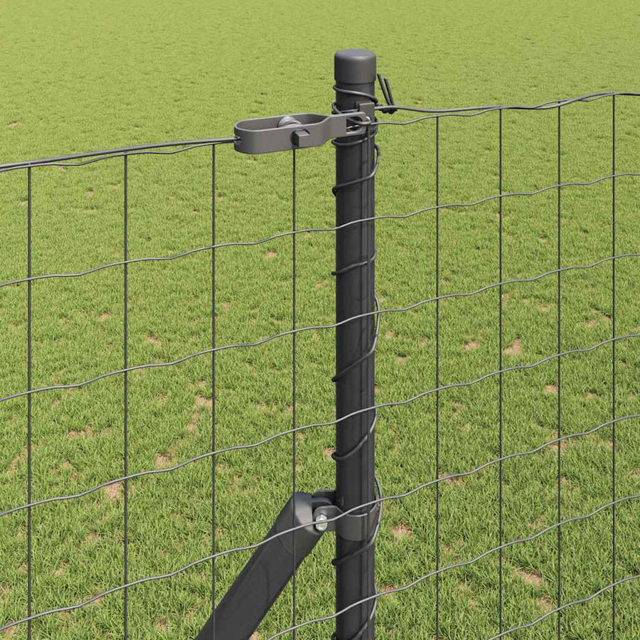Hek met Paal Grijs 1,5 x 10 m Staal