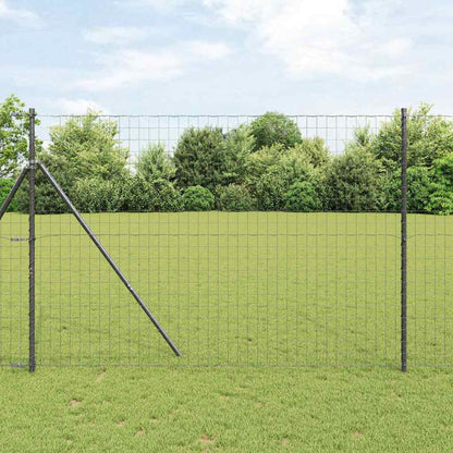 Hek met Paal Grijs 1,5 x 10 m Staal