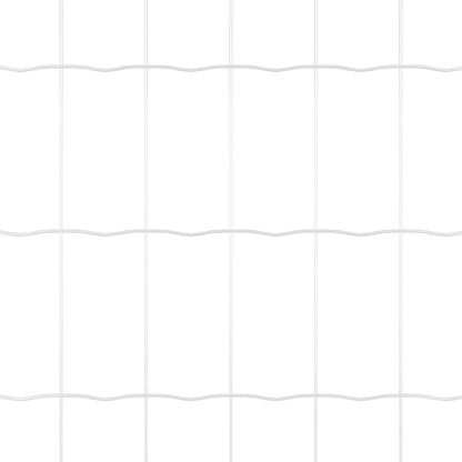 Hek met Paal Zilver 1,6 x 10 m Staal en PVC