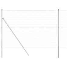 Hek met Paal Zilver 1,5 x 10 m Staal en PVC