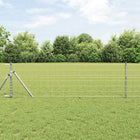 Fence with Post Silver 0.6 x 50 m Steel and PVC