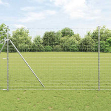 Hek met Paal Zilver 1,5 x 10 m Staal en PVC
