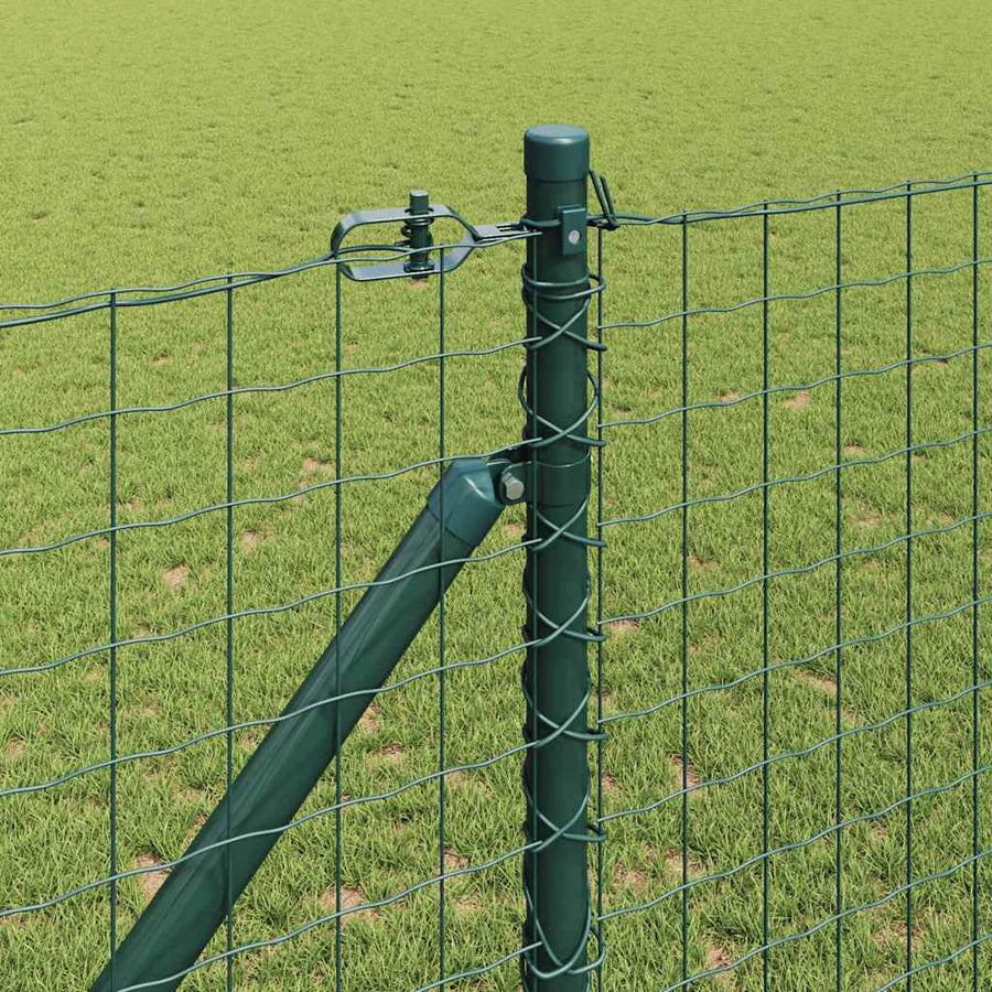 Hek met Paal Groen 1 x 10 m Staal en PVC