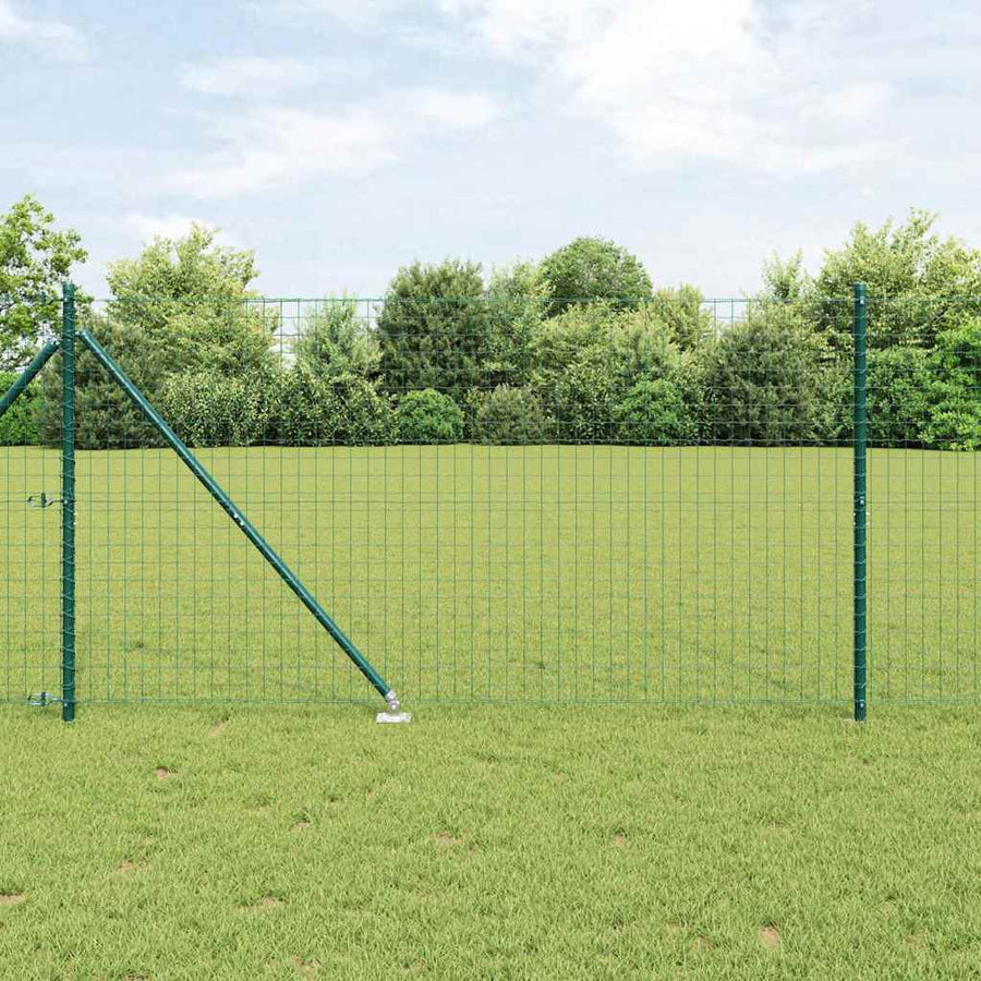 Hek met Paal Groen 1,2 x 10 m Staal en PVC