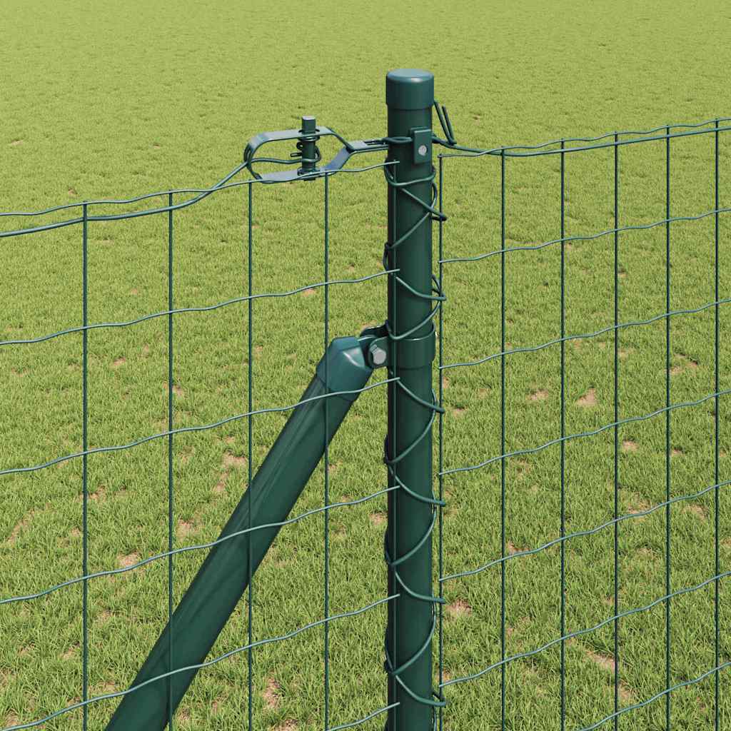 Hek met Paal Groen 1,5 x 10 m Staal en PVC