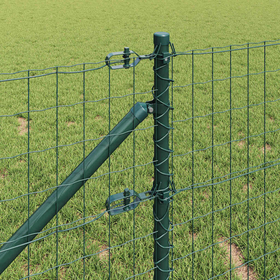 Hek met Paal Groen 0,6 x 10 m Staal en PVC