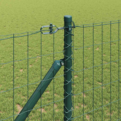 Hek met Paal Groen 1 x 10 m Staal en PVC