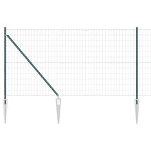 Hek met Paal Groen 1 x 10 m Staal en PVC