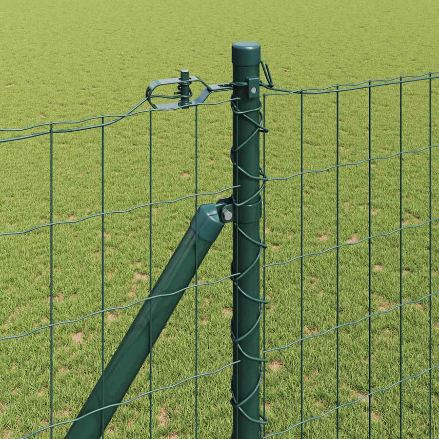 Hek met Paal Groen 1,5 x 10 m Staal en PVC