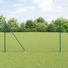 Fence with Post Green 1.6 x 10 m Steel and PVC