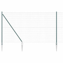 Hek met Paal Groen 1,6 x 10 m Staal en PVC