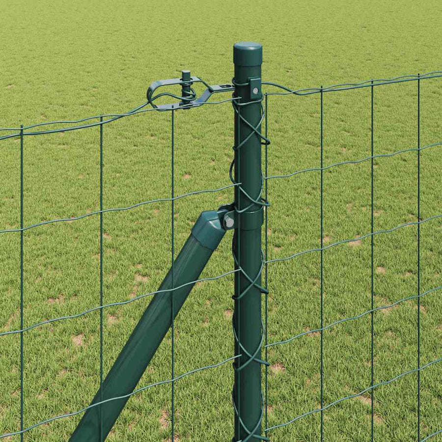 Hek met Paal Groen 1,6 x 10 m Staal en PVC
