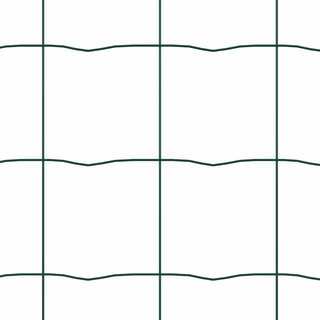 Hek met Paal Groen 1,4 x 10 m Staal en PVC