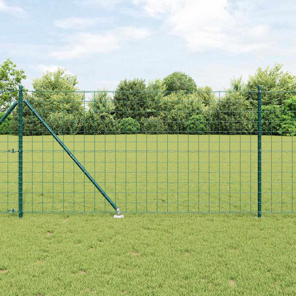 Hek met Paal Groen 1,4 x 10 m Staal en PVC