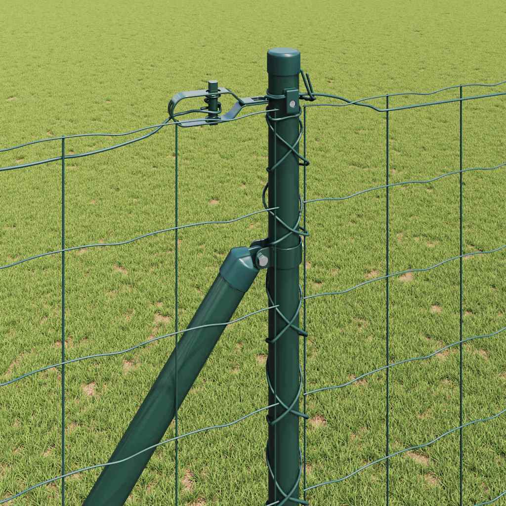 Hek met Paal Groen 1,5 x 10 m Staal