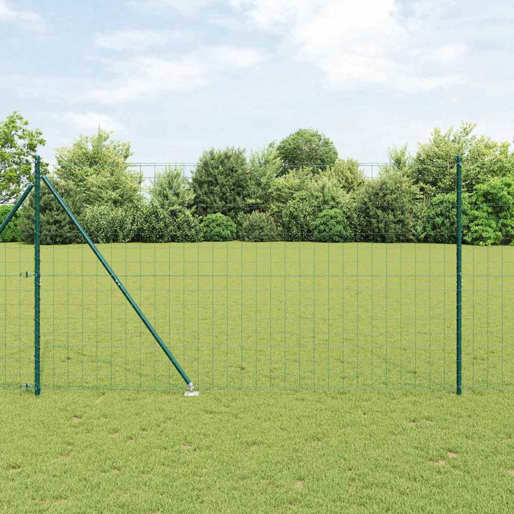 Hek met Paal Groen 1,5 x 10 m Staal