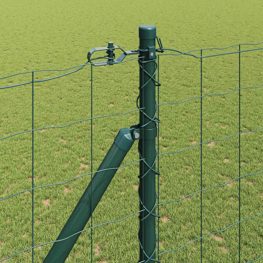 Hek met Paal Groen 1,6 x 10 m Staal en PVC