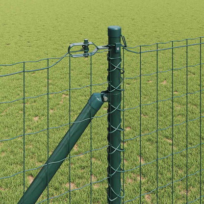 Hek met Paal Groen 1,2 x 25 m Staal en PVC
