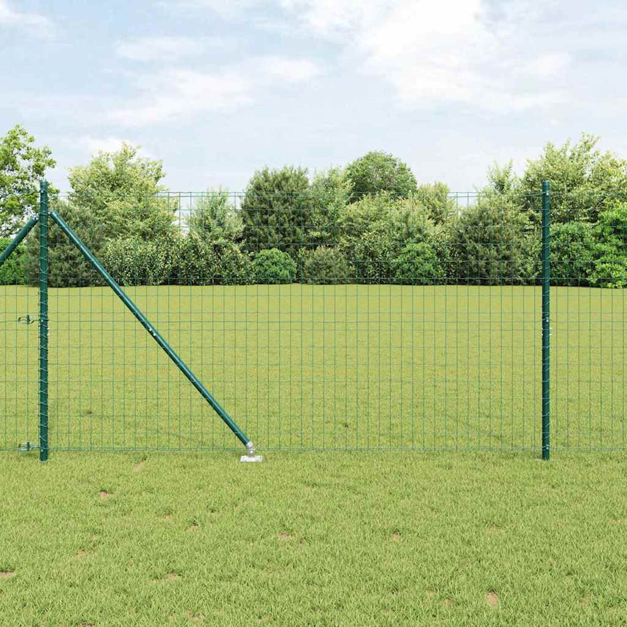 Hek met Paal Groen 1,2 x 25 m Staal en PVC