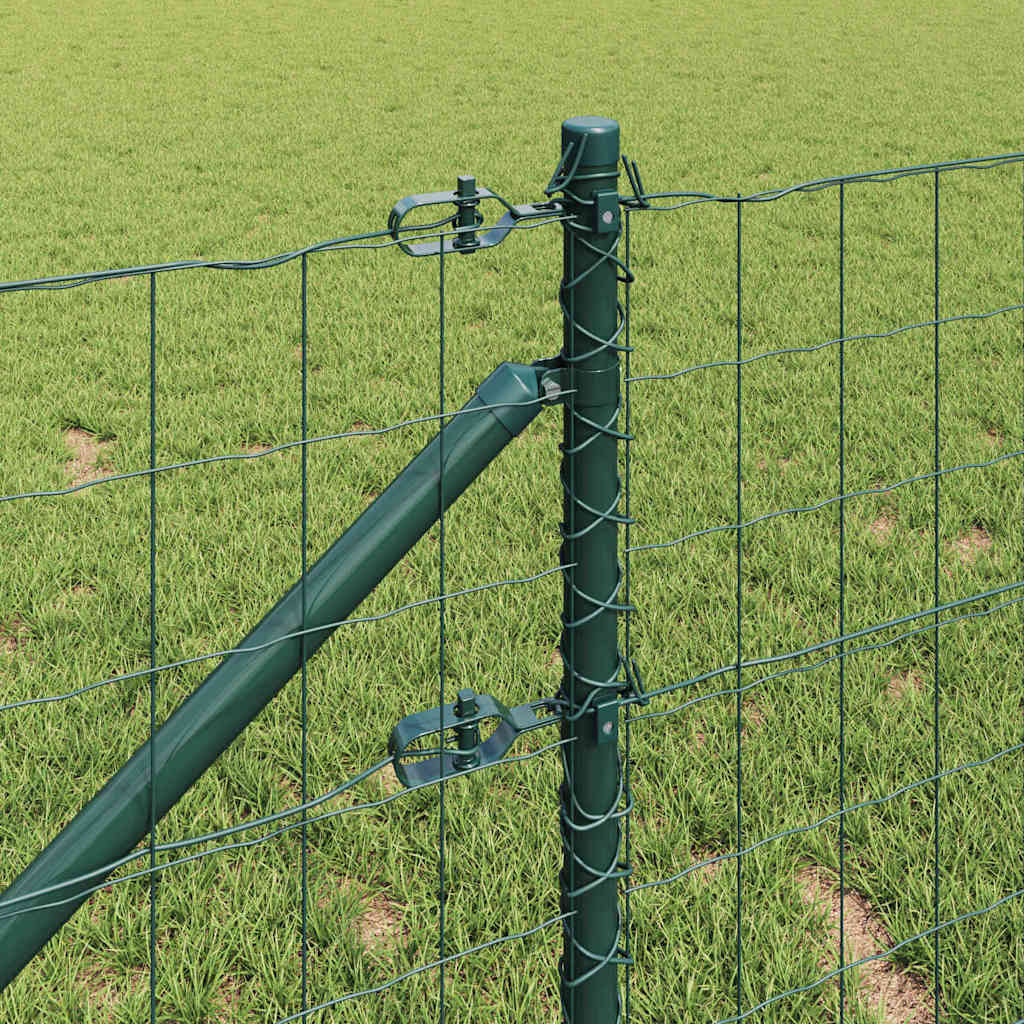 Hek met Paal Groen 0,8 x 25 m Staal en PVC