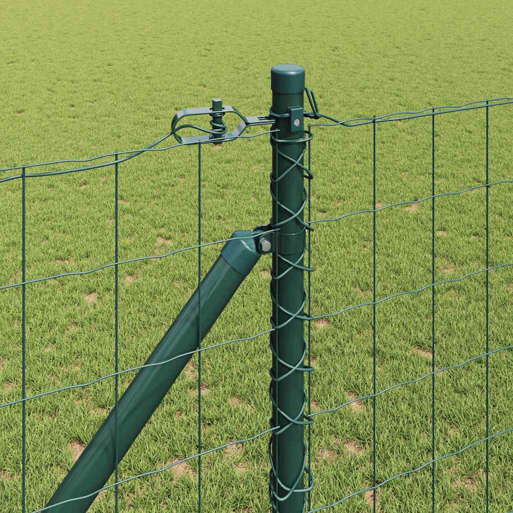 Hek met Paal Groen 1 x 25 m Staal en PVC