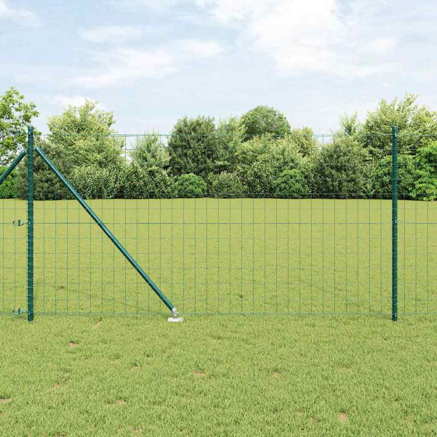 Hek met Paal Groen 1 x 25 m Staal en PVC