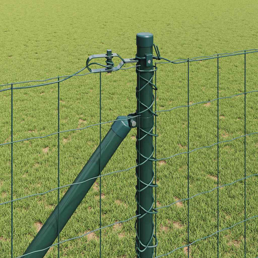 Hek met Paal Groen 1,2 x 25 m Staal en PVC
