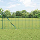 Fence with Post Green 1.2 x 25 m Steel