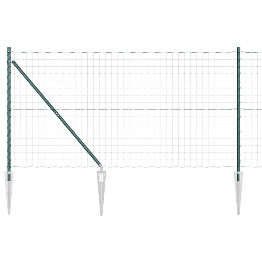 Hek met Paal Groen 1,4 x 10 m Staal en PVC