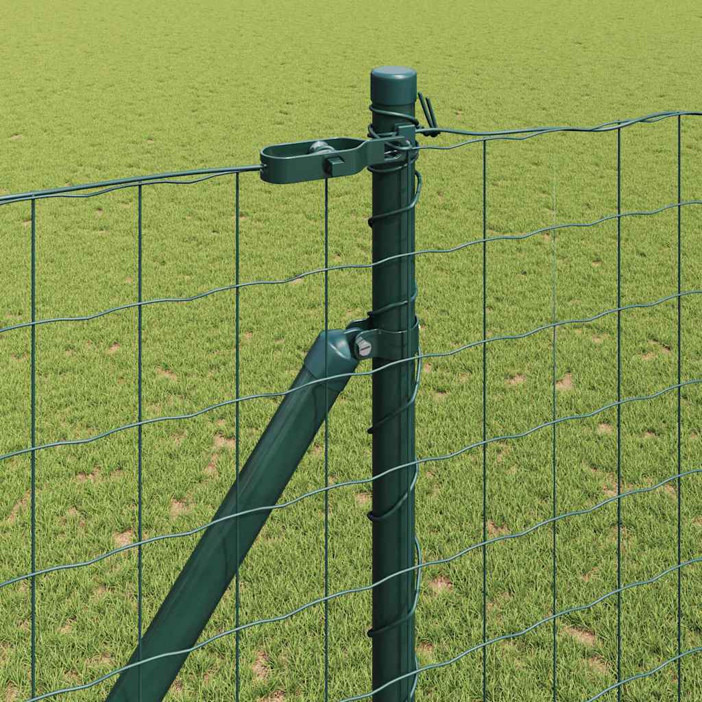 Hek met Paal Groen 1,6 x 10 m Staal en PVC