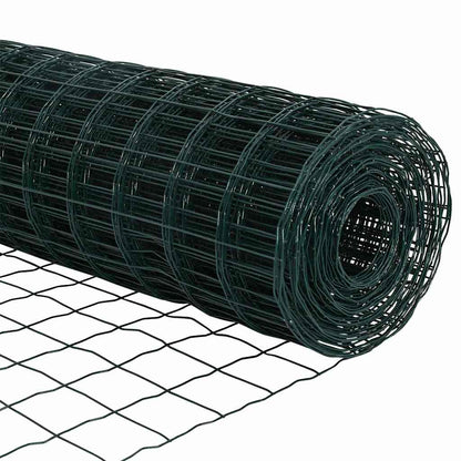 Hek met Paal Groen 0,6 x 25 m Staal en PVC