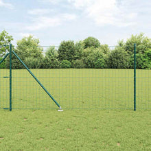 Hek met Paal Groen 1 x 25 m Staal